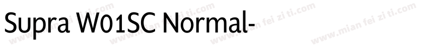 Supra W01SC Normal字体转换